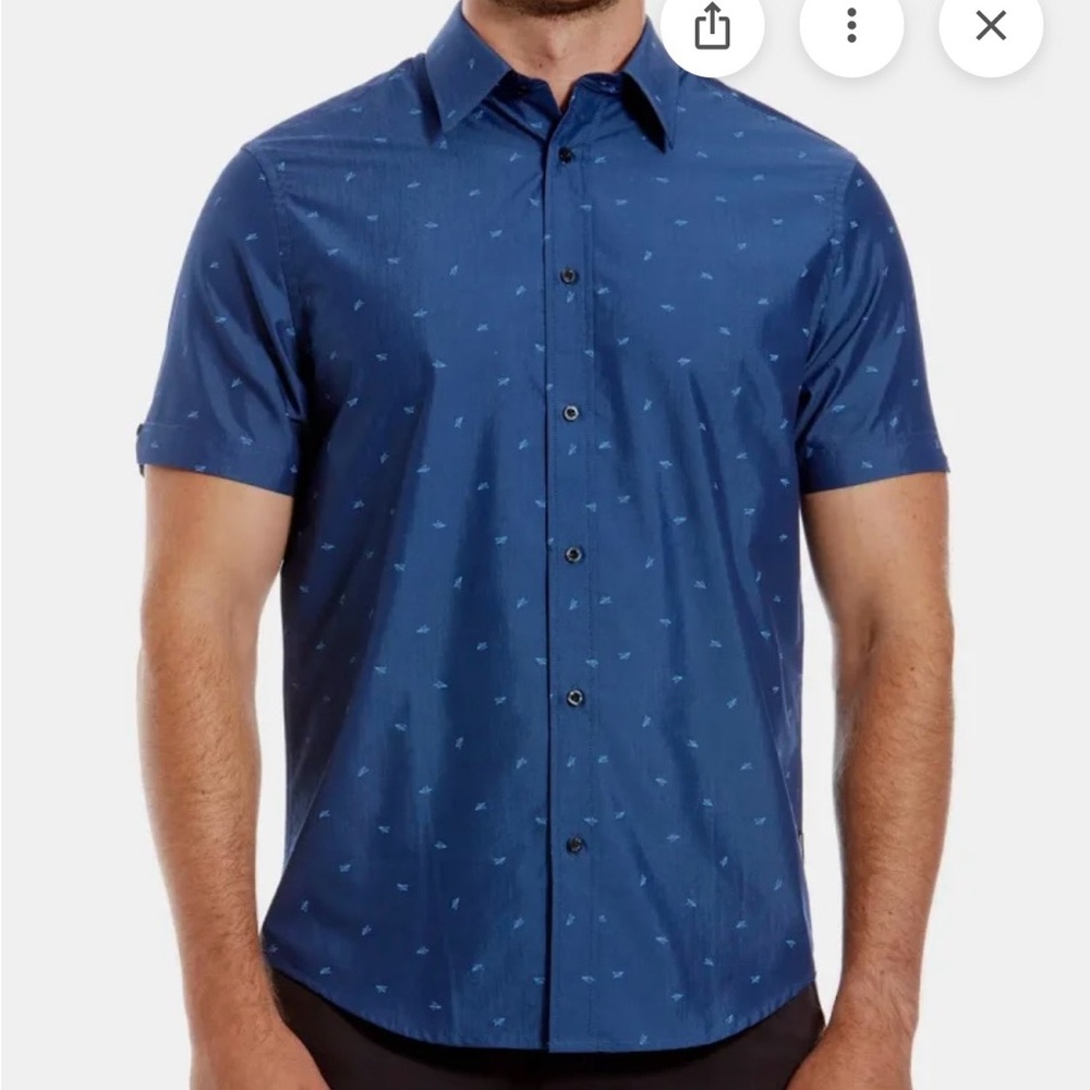 Ben Sherman Navy Blue Casual Button Down Shirt